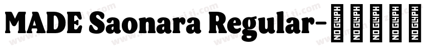 MADE Saonara Regular字体转换